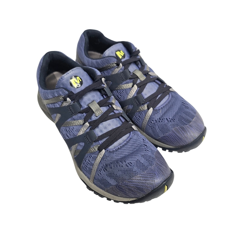 Merrell Siren Edge Q2 Womens 7.5 Blue Grey Hiking Shoes Sneakers Outdoor Trail